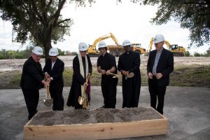 Bishop Noonan breaks ground on new Queen of Angels Cemetery