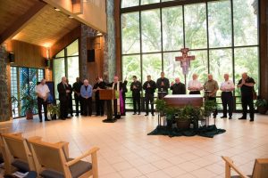 Bishop Noonan breaks ground on new Queen of Angels Cemetery